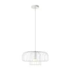 Hanglamp Met Draadstructuur Met Design-Stijl Van Metaal - D40 X H130 Cm - Wit - Andromaque