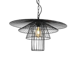 Hanglamp Met Draden Vlindermodel Machaon - Metaal - L59 X H95 Cm - Zwart
