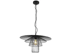 Hanglamp Met Draden Vlindermodel Machaon - Metaal - L59 X H95 Cm - Zwart