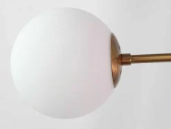 Hanglamp Van Glas En Metaal - D90 X H182 Cm - Goud - Kenora