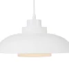 Hanglamp Van Metaal - D34 X H120 Cm - Wit - Briliva