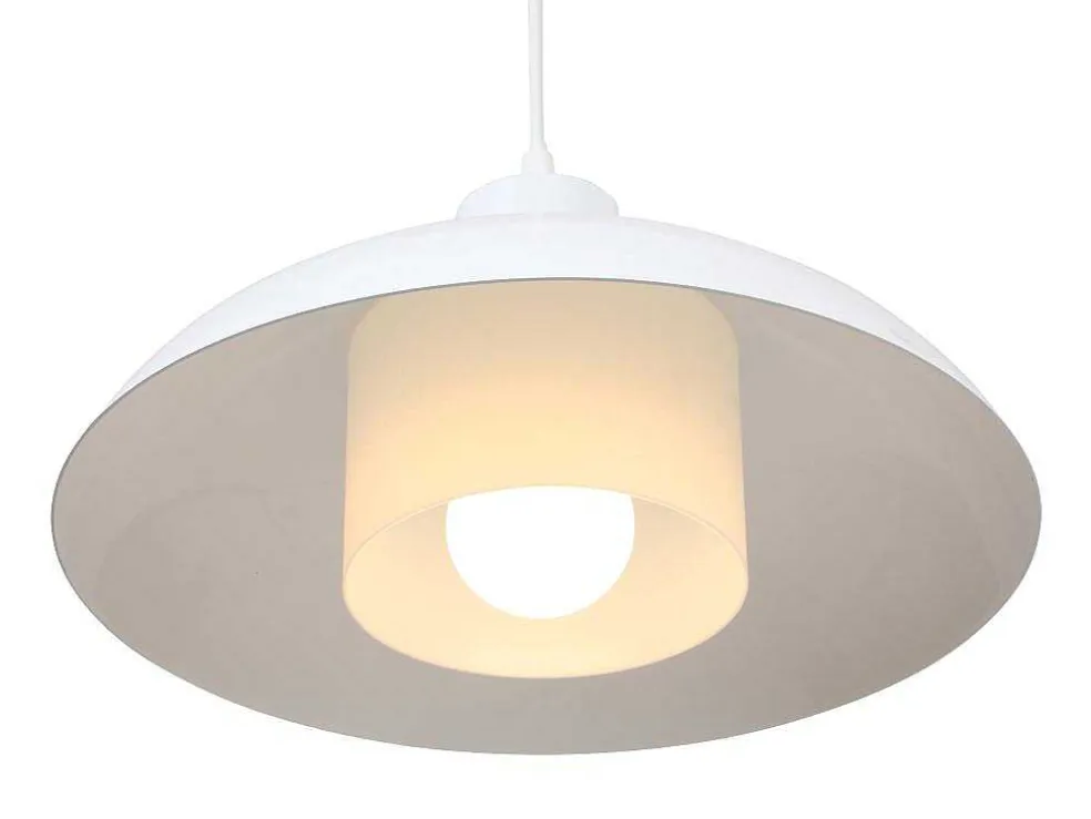 Hanglamp Van Metaal - D34 X H120 Cm - Wit - Briliva