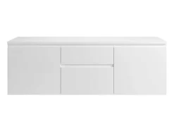 Hangmeubel Onder Wastafel - Wit - 150 Cm - Jimena Ii