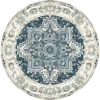 Havana Vloerkleed O200 Cm Blauw.