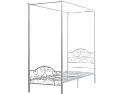 Hemelbed Leyna 90 X 190 Cm - Metaal - Wit
