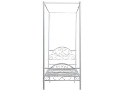 Hemelbed Leyna 90 X 190 Cm - Metaal - Wit