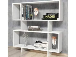 Hera Boekenkast, Wit, 100X22X111 Cm, Epikasa