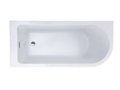 Hoekbad - 201 Liter - 150 X 75 X 58 Cm - Wit - Linkse Hoek - Anika