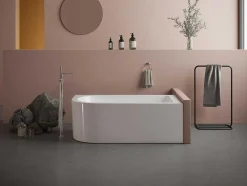Hoekbad - 201 Liter - 150 X 75 X 58 Cm - Wit - Rechtse Hoek - Anika