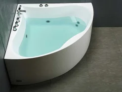 Hoekbadkuip Agyness - 263L - 135 X 135 X H57 Cm