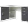 Hoekbureau Norwy - 2 Deuren & 2 Laden - Mdf Blad Met Granieteffect