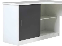 Hoekbureau Norwy - 2 Deuren & 2 Laden - Mdf Blad Met Granieteffect