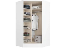 Hoekkast Met 2 Deuren - L101 Cm - Wit - Aurali