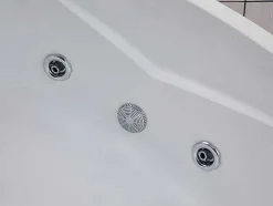 Hoekmassagebad Met Watervalsysteem Aglena - 2 Personen - 350 L - 150 X 150 X 60 Cm