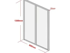 Hoekraam Werkplaats Van Gepoedercoat Aluminium - L180 X B60 X H130 Cm - Zwart - Bayview