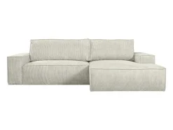 Hoekslaapbank Amelia Van Pascal Morabito - Ribfluweel - Beige - Hoek Rechts