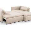 Hoekslaapbank Teodora Van Pascal Morabito - Ribfluweel - Beige - Hoek Rechts