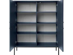 Hoge Buffetkast Bogdan - 4 Deuren - Blauw