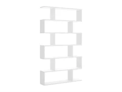 Hoge Stellingkast Tomini - 6 Vakken - Kleur: Wit