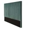 Hoofdeinde Sarah Met Verticale Naden - 160 Cm - Fluweel - Amandelgroen