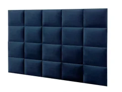 Hoofdeinde Wandpanelen Bartel - 200 Cm - Fluweel - Blauw - Van Pascal Morabito
