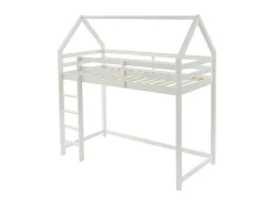 Hoogslaper 90 X 190 Cm - Massief Grenen - Wit - Tarzia