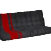 Hoogslaper 90 X 190 Cm - Met Slaapbank - Metaal - Zwart En Rood + Futon - Modulo V