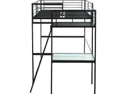 Hoogslaper Casual Ii - Bed 140 X 190 Cm - Bureau - Antraciet