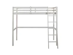 Hoogslaper Gedeon - 90 X 190 Cm - Massief Grenen - Gebleekt