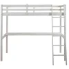 Hoogslaper Gedeon - 90 X 190 Cm - Met Bureau - Massief Grenen - Gebleekt
