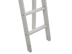 Hoogslaper Gedeon Ii - 90 X 190 Cm - Met Bureau - Massief Grenen - Gebleekt + Matras