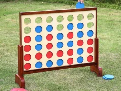 Houten Reuze-Bordspel - 4 Op Een Rij - L79 X H72 Cm - Toupsi