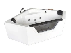 Hydromassagebad 150 X 150 Cm Dubbele Pomp 12 Jets Hibiscus