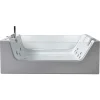 Hydromassagebad Met 2 Panoramische Glazen 170 X 120 Cm 8 Jets Gemma