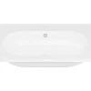 Inbouwwastafel Van Hars Met Steeneffect - Wit - L60 X B46 Cm - Okiwa