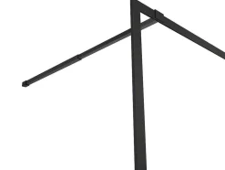 Inloopdouchescherm - 140 X 200 Cm - Mat Zwart - Gehard Glas - Amberi