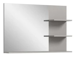 Jaru Spiegel Bad 100Cm 3 Planken Grijs,Zwart.