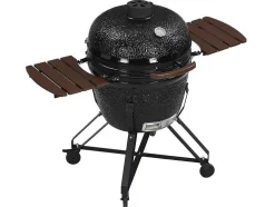 Kamado-Houtskoolbarbecue Van Keramiek En Bamboe 67 X 85 X 120 Cm - Ayumi
