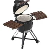 Kamado-Houtskoolbarbecue Van Keramiek En Bamboe 45 X 63 X 105 Cm - Izaki