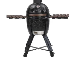 Kamado-Houtskoolbarbecue Van Keramiek En Bamboe 45 X 63 X 105 Cm - Izaki