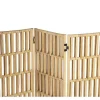 Kamerscherm Van Rotan Met 3 Luien - L140 X H180 Cm - Naturel - Gideon