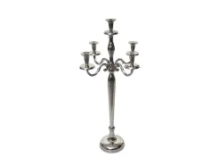 Kandelaar Mcw-D81 5-Armig, Kleur: Zilver