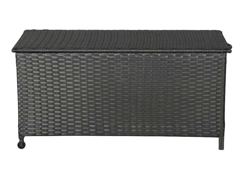Kaplo Tuintoebehoor Kussen Opbergbox Met Wielen Zwart.