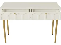 Kaptafel Met 2 Laden - In Spaanplaat - Wit