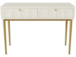 Kaptafel Met 2 Laden - In Spaanplaat - Wit