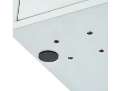 Kaptafel Met Spiegel En Led-Verlichting - 2 Lades En Een Uitneembare Kast - Wit (Kruk Niet Inbegrepen)