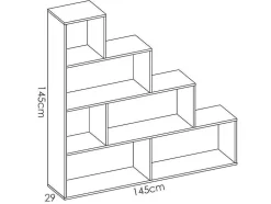 Kast Raja - 6 Niveaus - Kleur: Wit