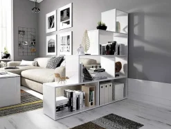 Kast Raja - 6 Niveaus - Kleur: Wit