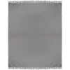 Katoenen Sprei Met Franjes - 230 X 250 Cm - Grijs - Segna