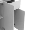 Keukenbuffet Met 6 Deuren, 1 Lade En 5 Nissen - Wit - Nizali